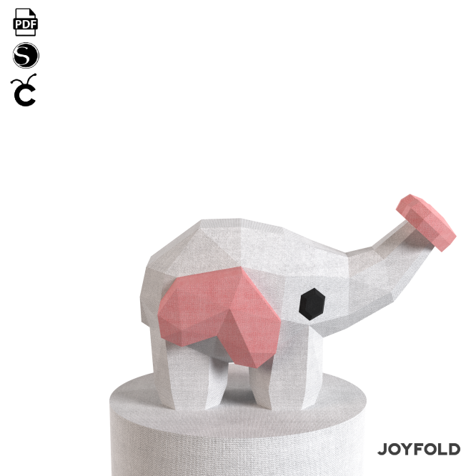 Love Elephant Papercraft - Imagen 2