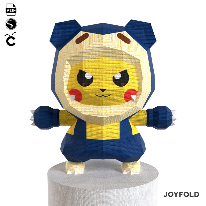 Pikachu Snorlax Papercraft