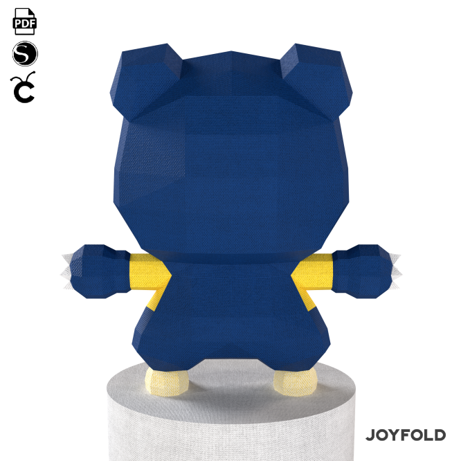 Pikachu Snorlax Papercraft - Imagen 3